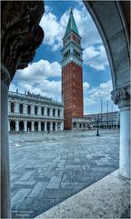 Glockenturm von San Marco in Venedig.