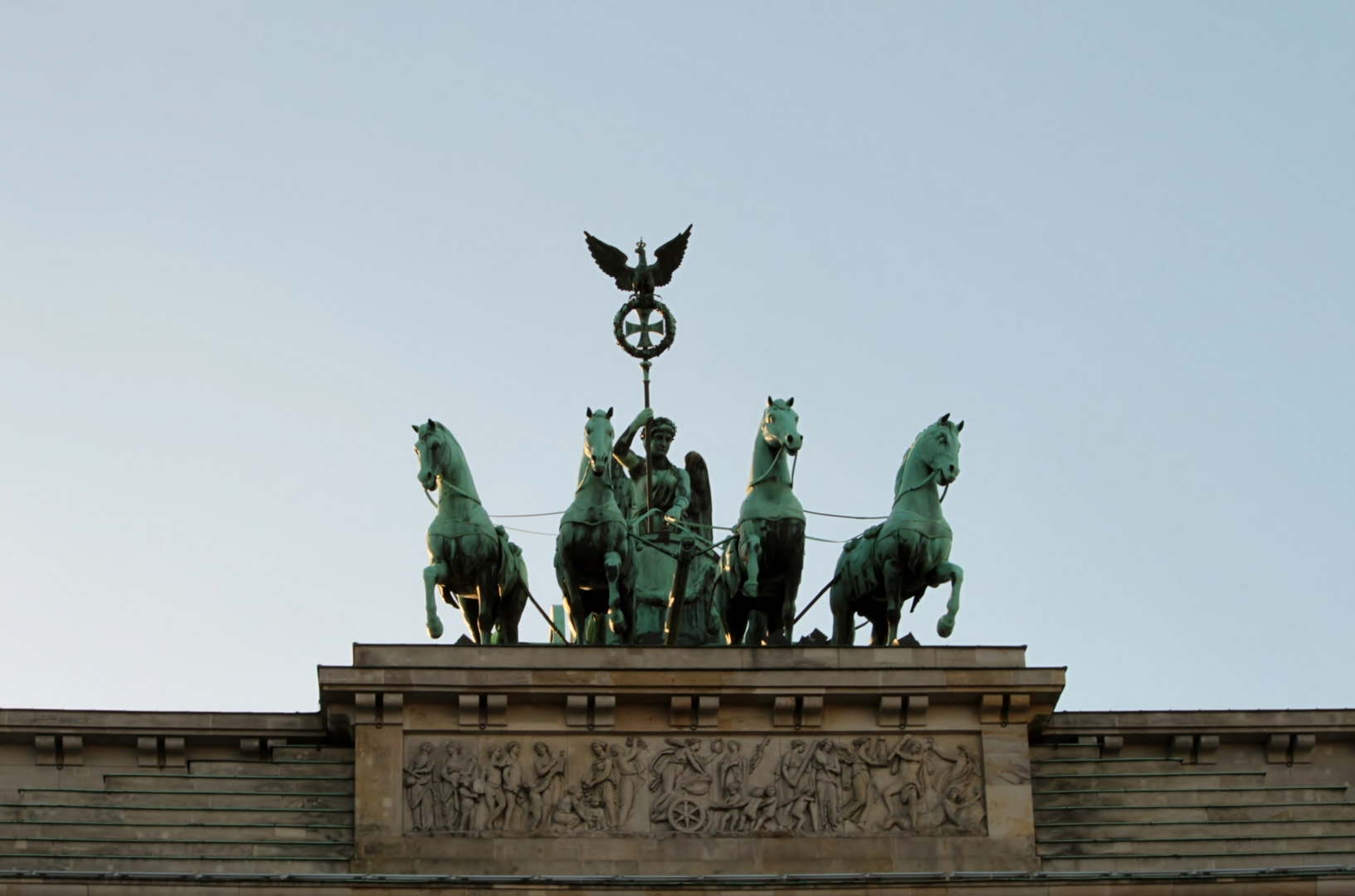 Gloriette auf dem Brandenburger Tor in Berlin