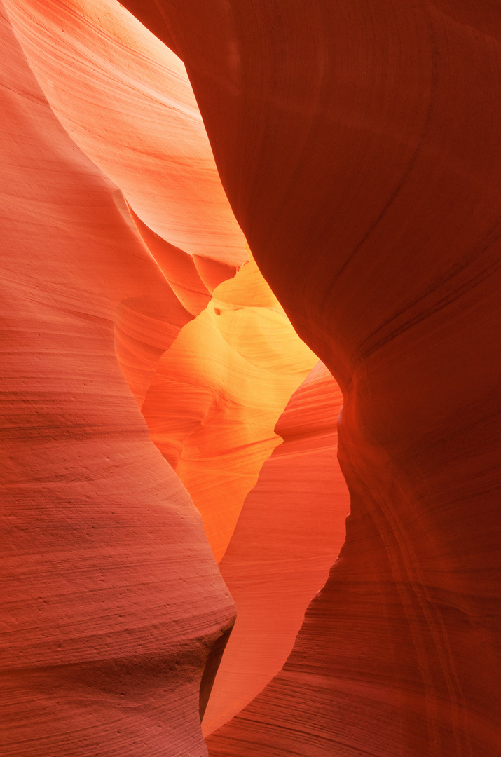 Glowing Center of Lower Antelope Canyon