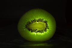 glowing fruit in green