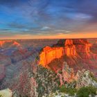 glowing mountains