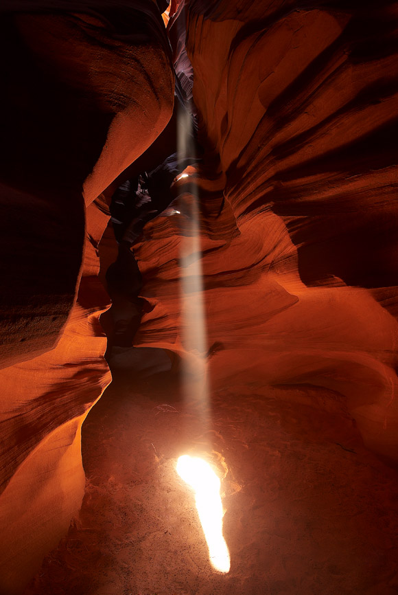 Glowing Sand in Upper Antelope Canyon