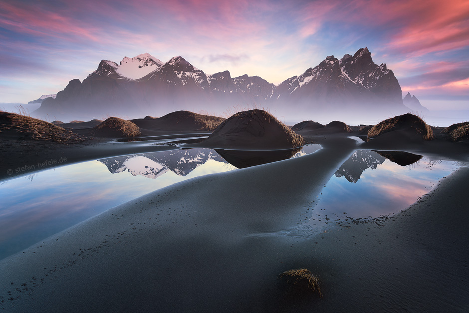 Glowing Vestrahorn