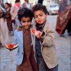 Glück aus der Melone, Sanaa, Jemen.