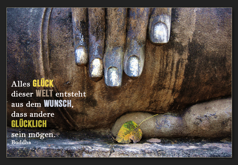Glück Buddha
