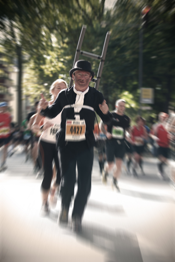 Glückauf beim Marathonlauf