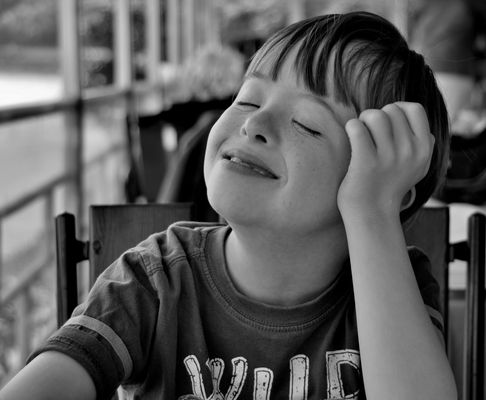 Glücklich im Augenblick