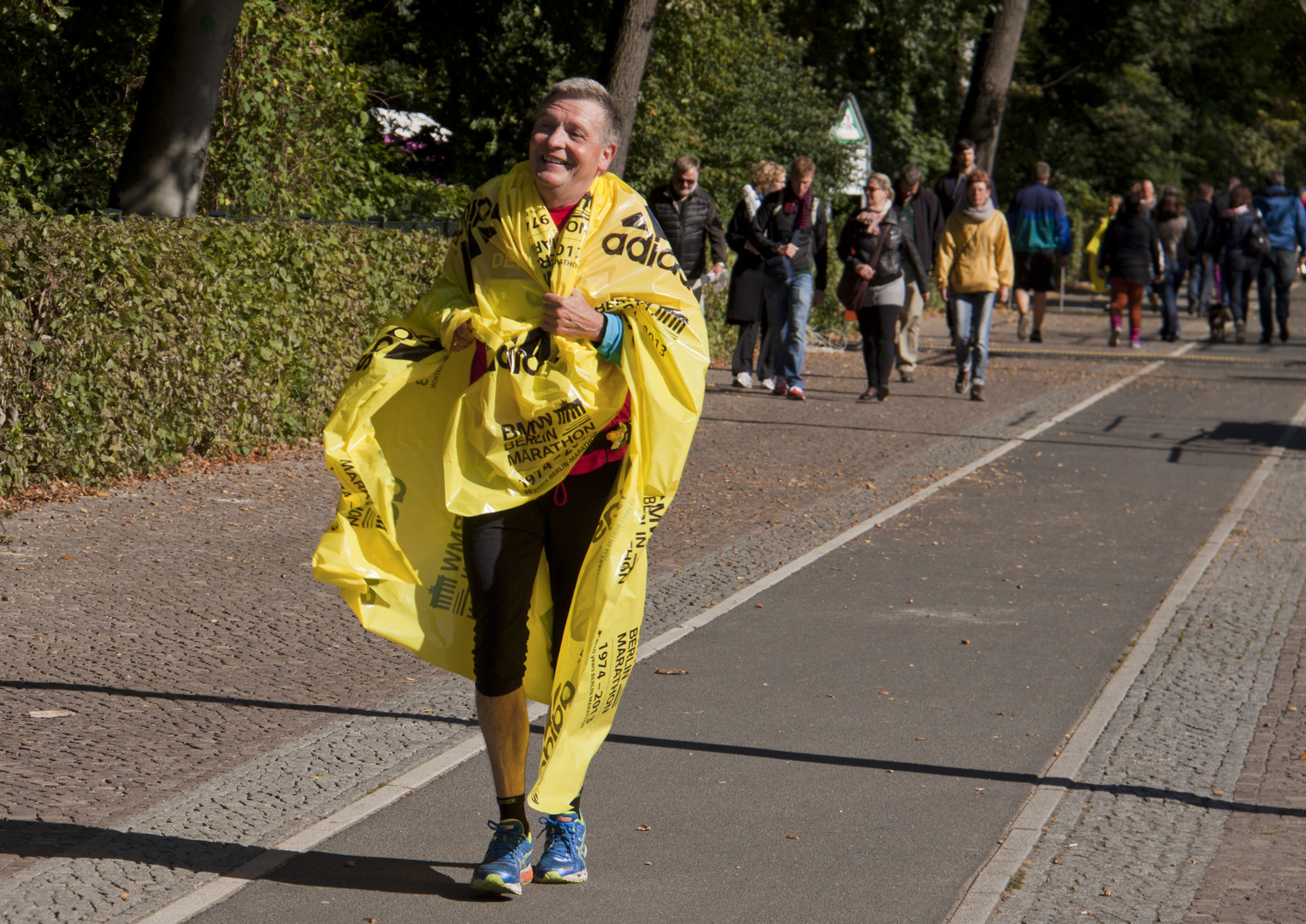 glücklich nach dam Lauf