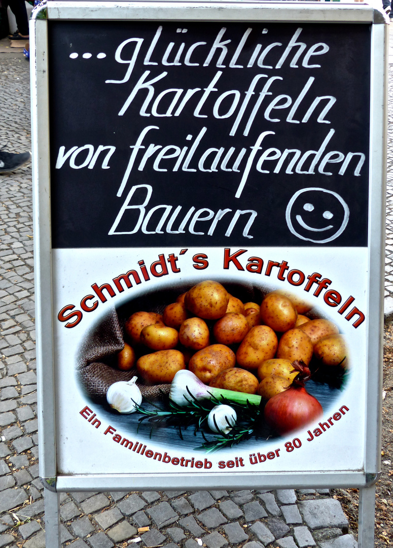 Glückliche Kartoffeln