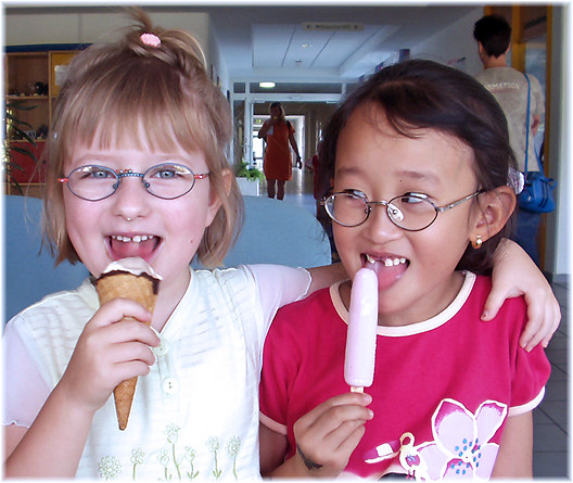 Glückliche Kinderaugen