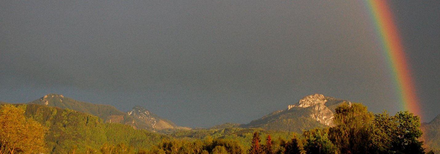 Glücklicher Ausblick