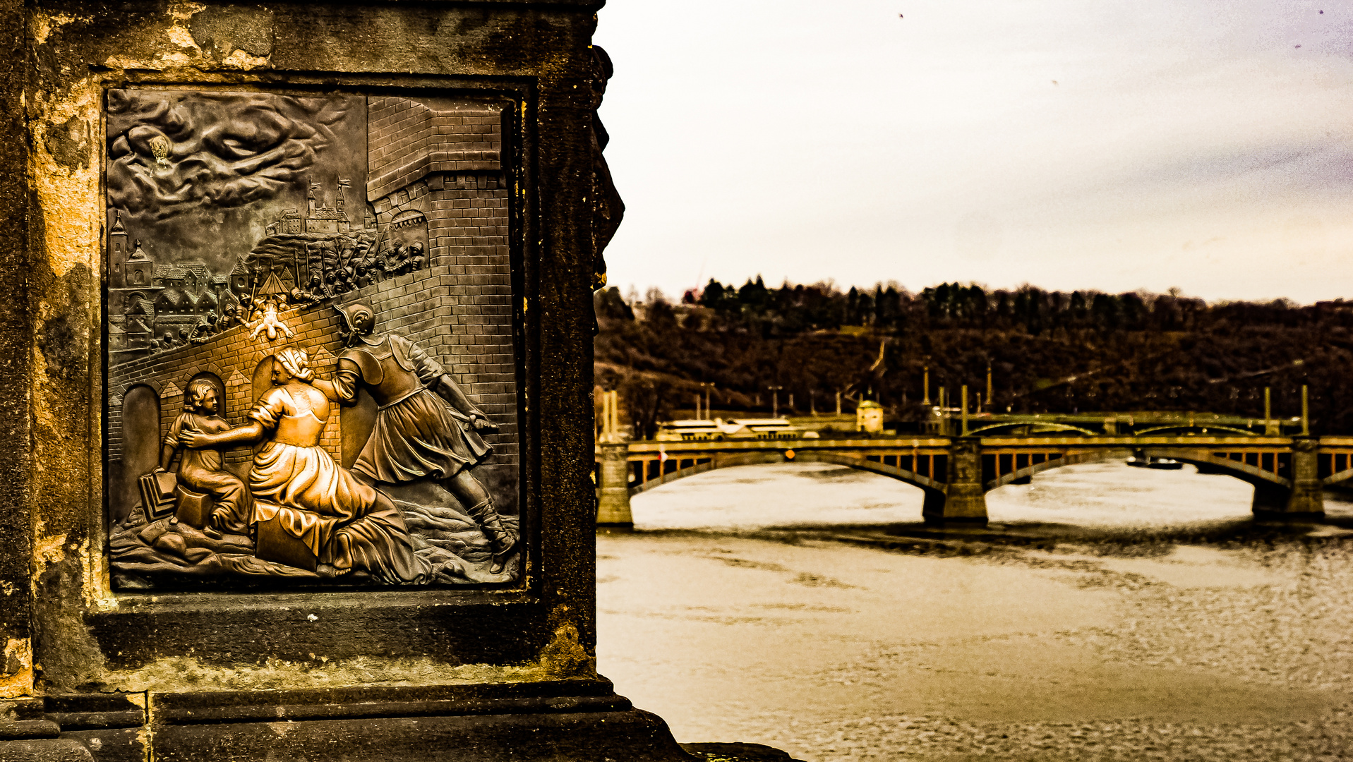 Glücksbringer in Prag Karlsbrücke 