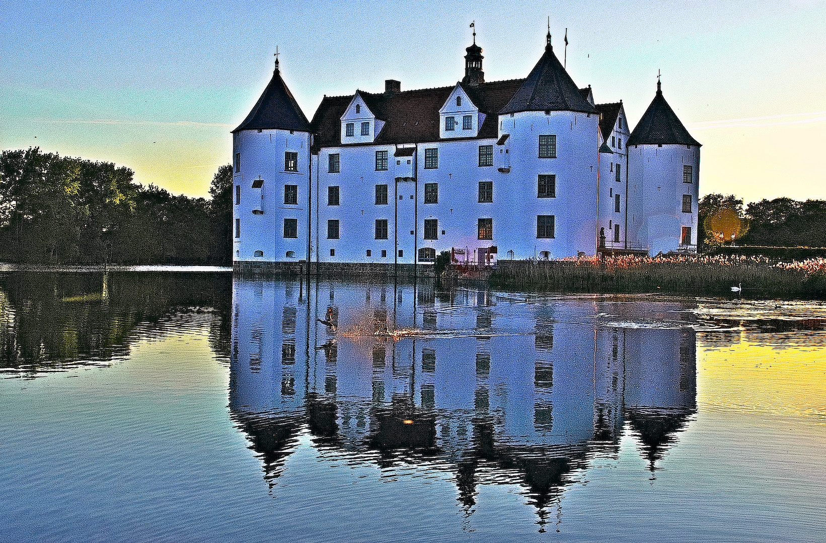 Glücksburg am Abend