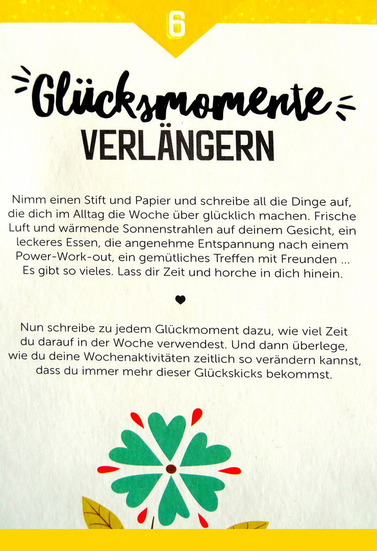 Glückskarte für den 6.