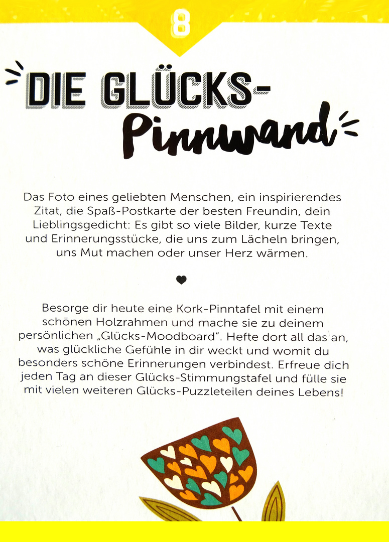 Glückskarte für den 8.