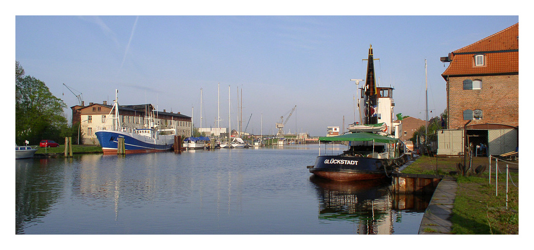 Glückstadt Binnenhafen-Panorama