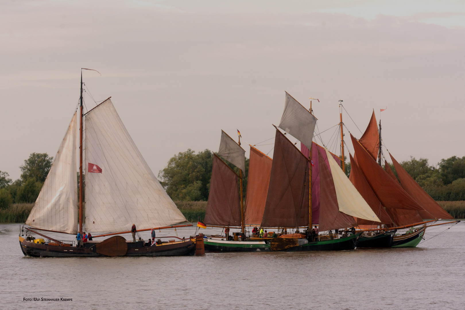 Glückstadt Elbe Gaffelriggs