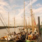 Glückstadt Elbe Hafen Gaffelriggs