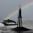 Glückstadt Elbe Regenbogen Sw