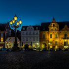 Glückstadt Market place at night