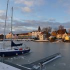 Glückstädter Hafen im Winter