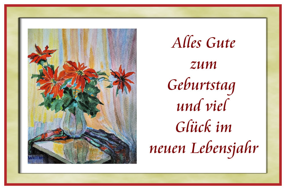 Glückwunsch zum Geburtstag