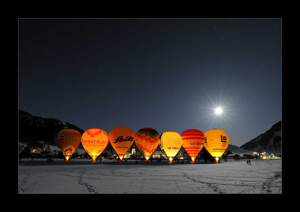 Glühen bei Vollmond