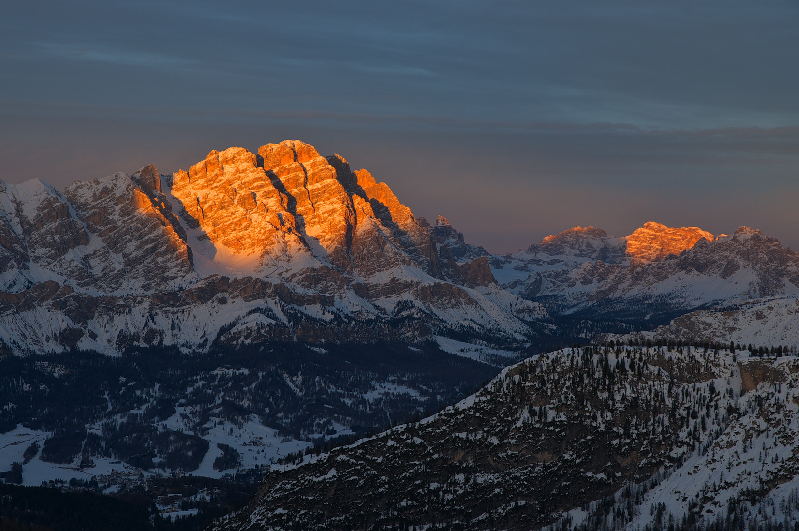 Glühende Dolomiten