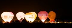 Glühende Luftballons