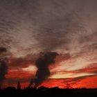 glühende Wolken ...