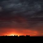 glühende Wolken