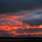 glühende Wolken