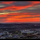 Glühender Himmel