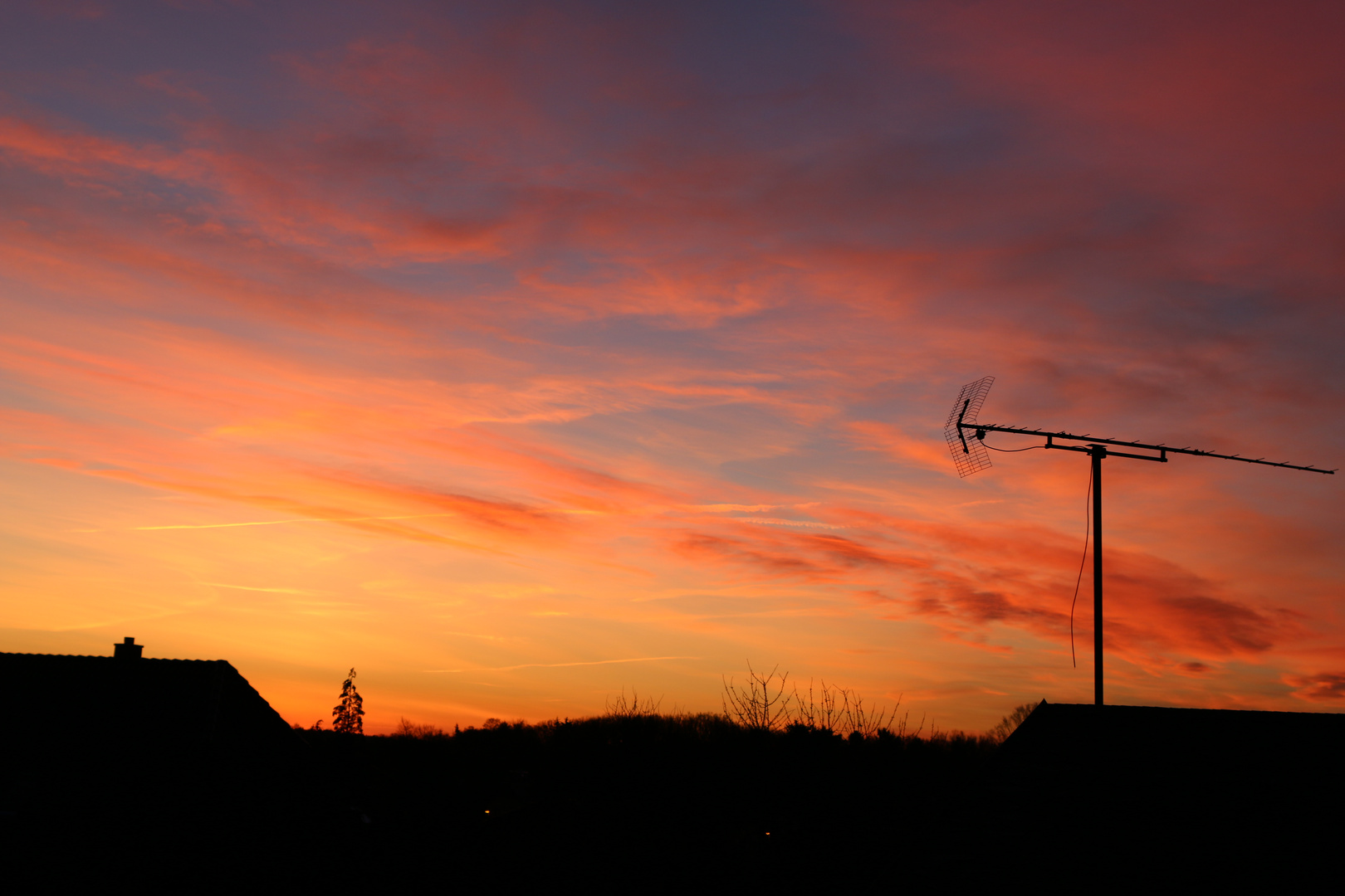 Glühender Himmel