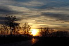 glühender Himmel