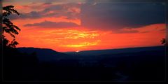 Glühender Himmel