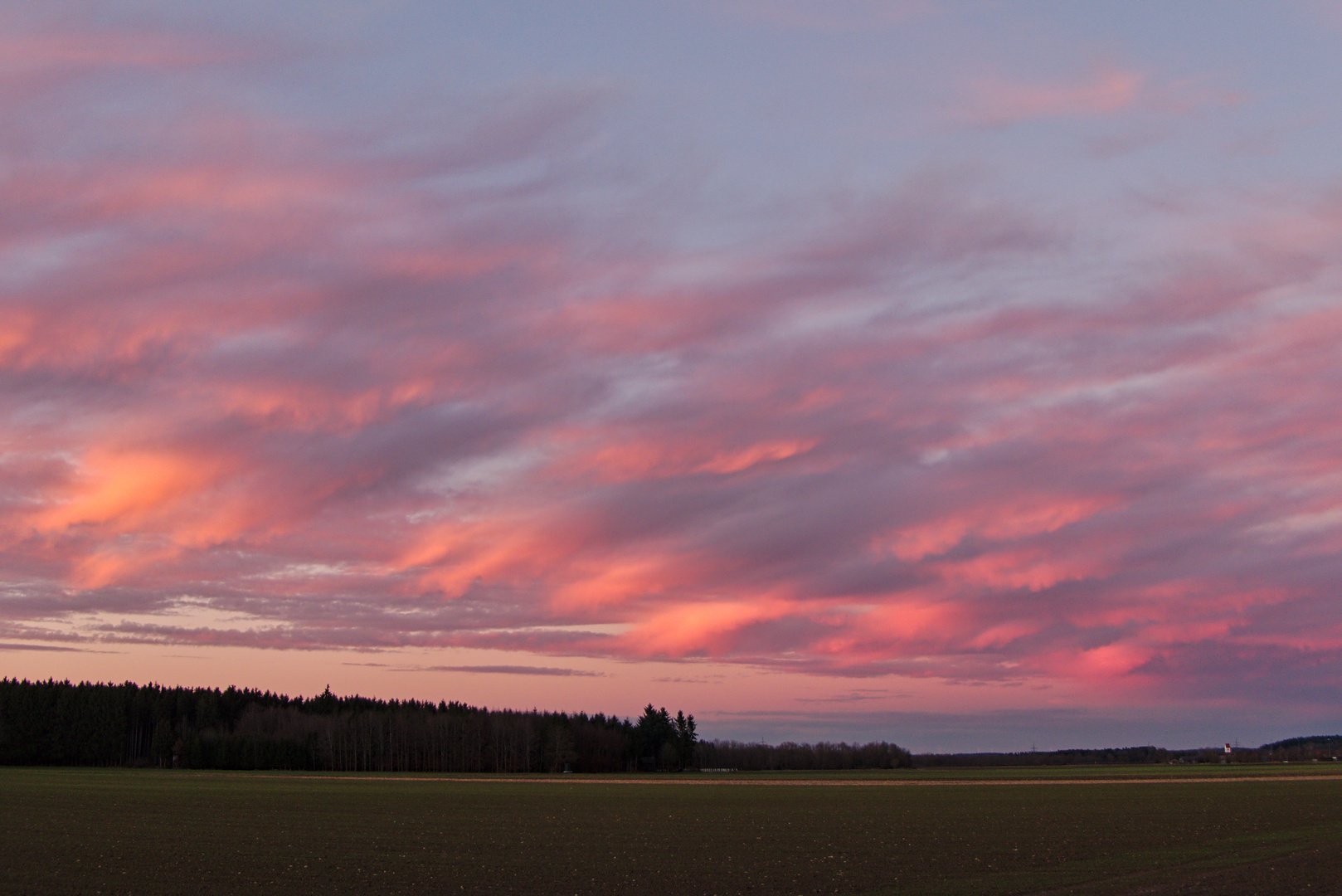 Glühender Himmel