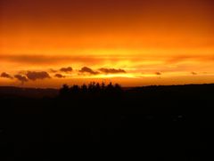 Glühender Himmel