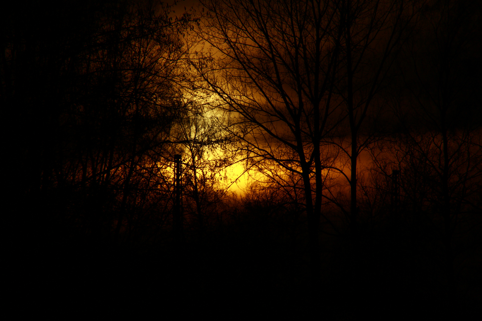 Glühender Himmel