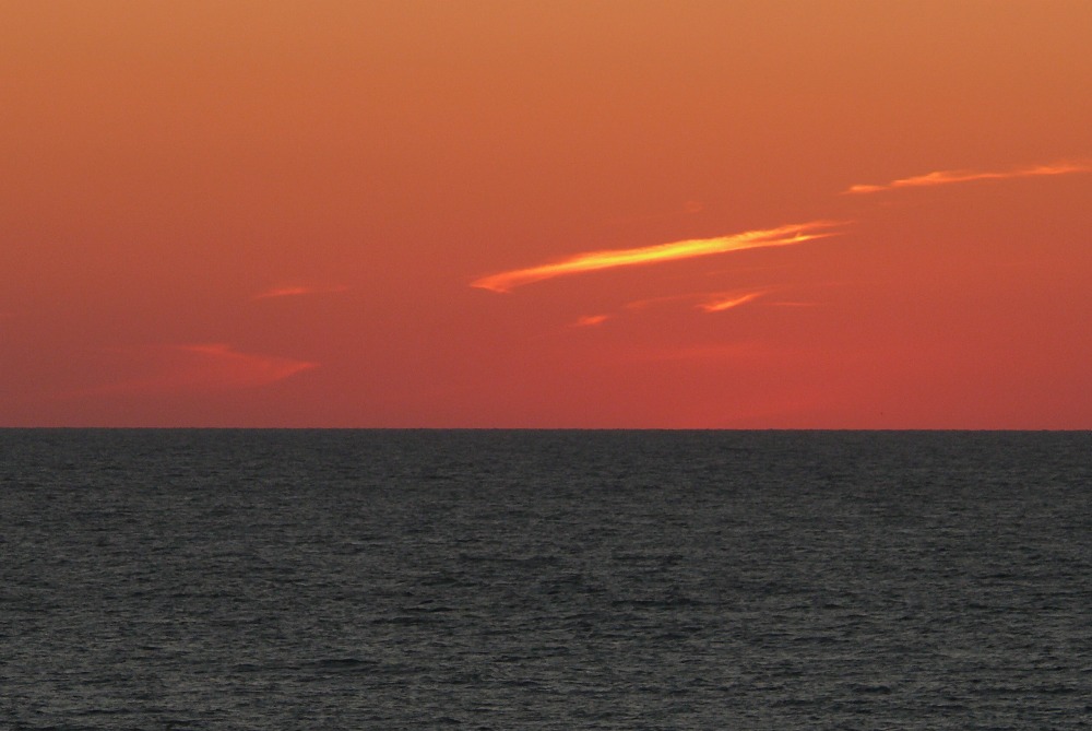 Glühender Himmel