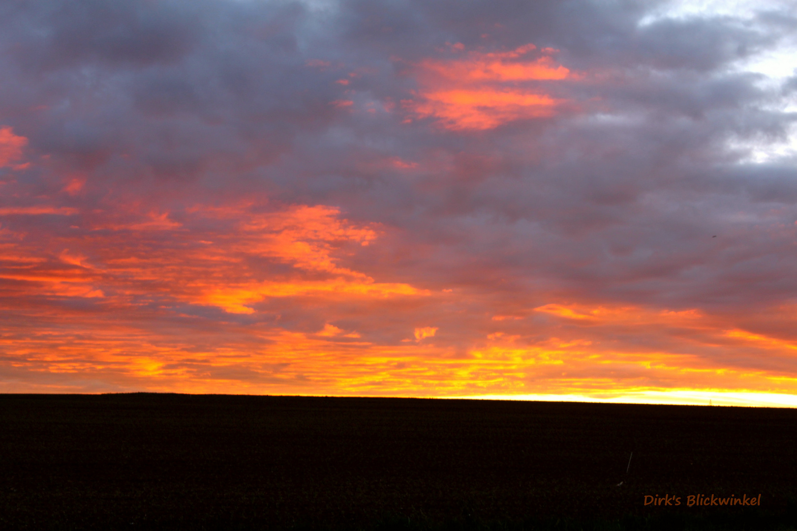 glühender Himmel