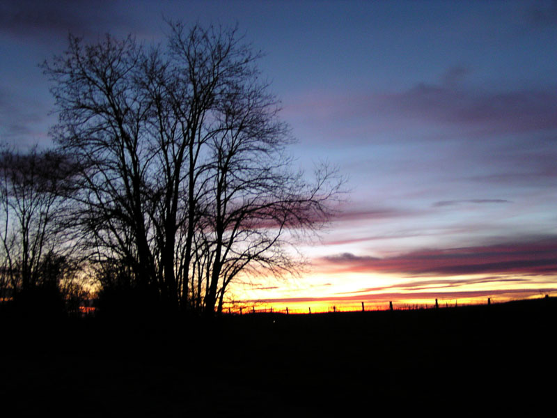 glühender Himmel