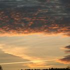 Glühender Himmel am Morgen