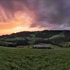 Glühender Himmel im Appenzell