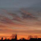 Glühender Himmel über Lüneburg