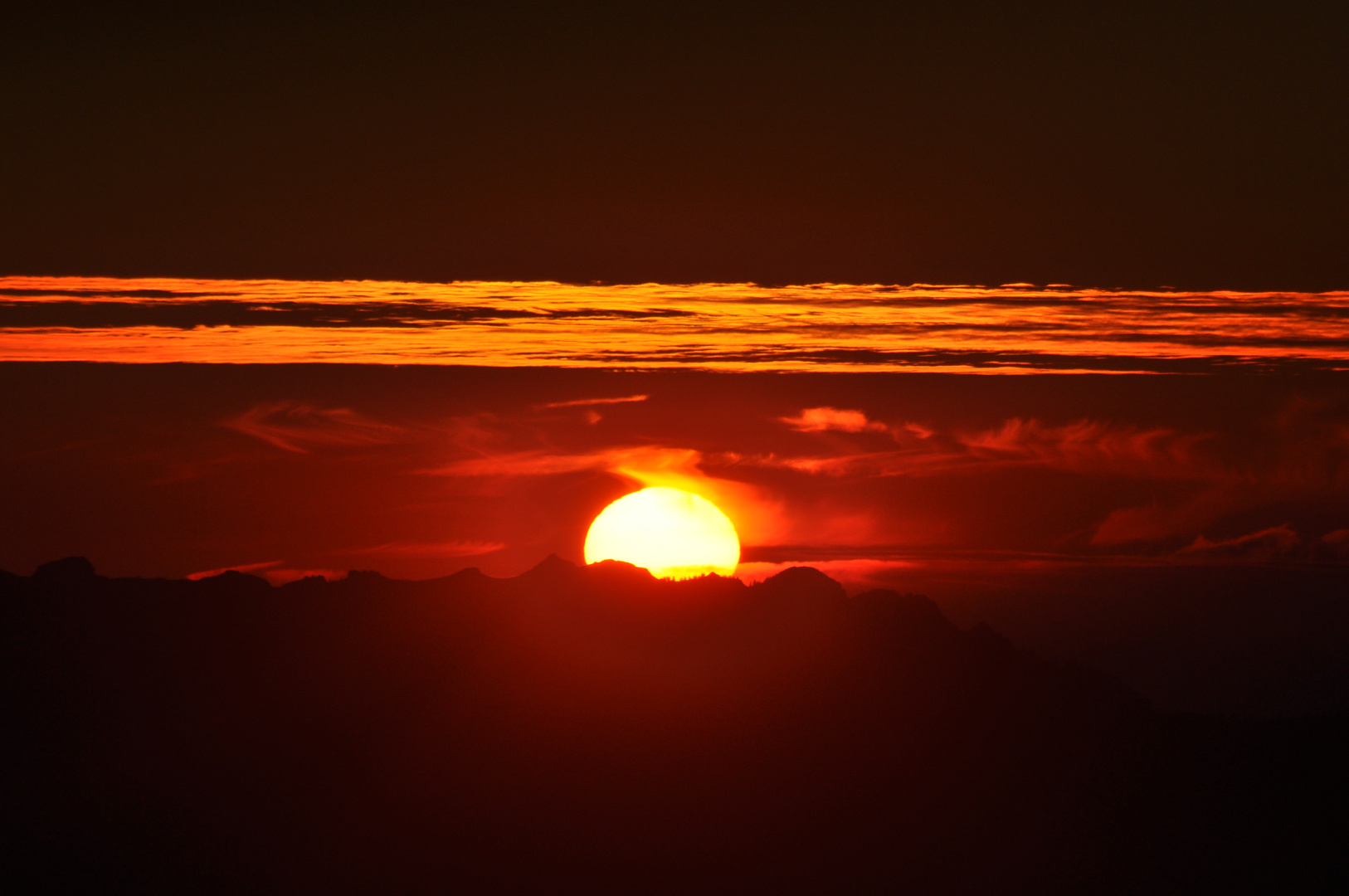 glühender Sonnenuntergang