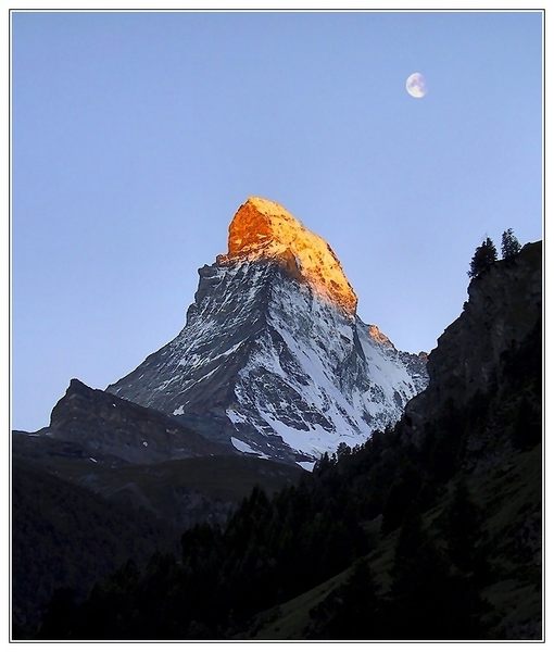 Glühendes Matterhorn