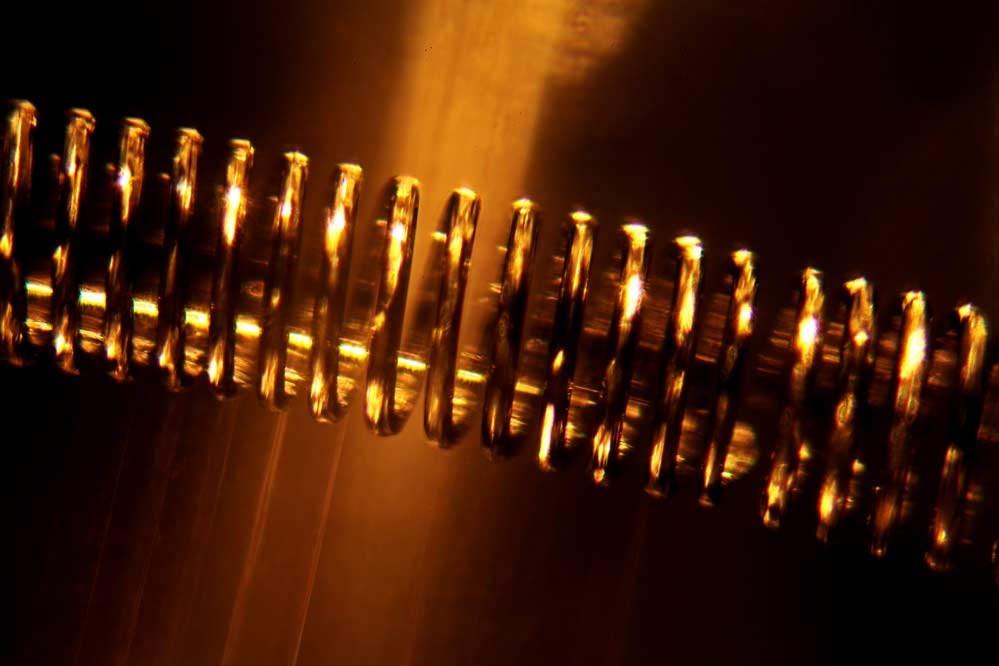 Glühwendel - Halogenbirne - Mikroskopaufnahme