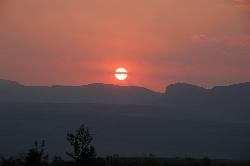 Glutroter Sonnenuntergang