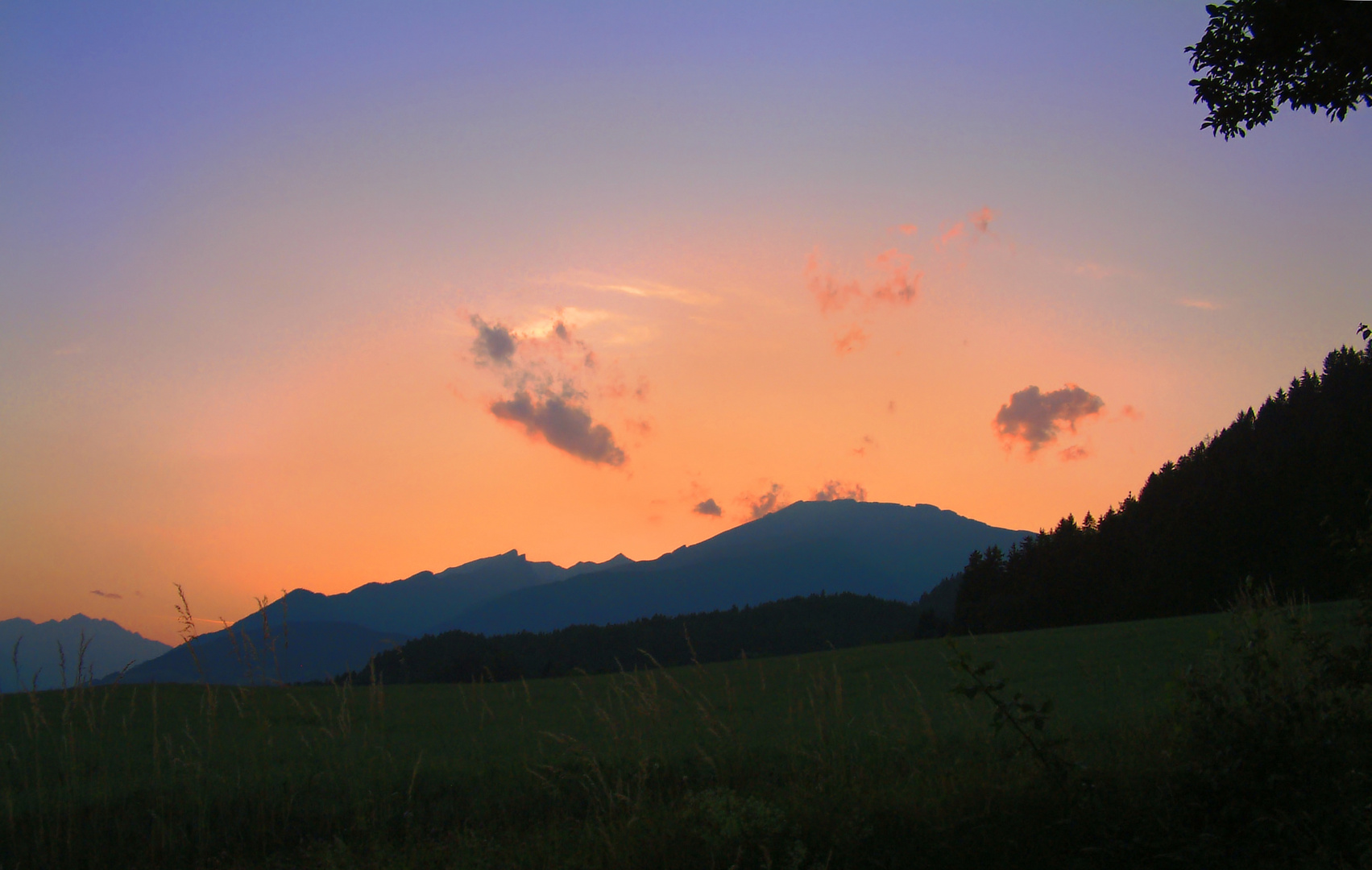 Gmeineck im Abendrot